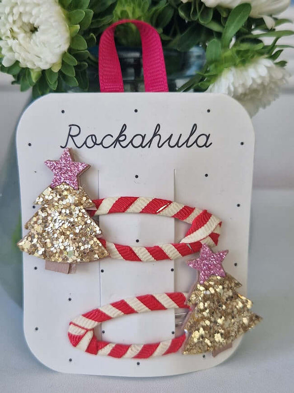 Rockahula Kids, Stripy Christmas Tree Clips