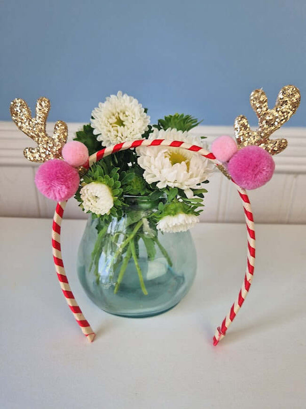Rockahula Kids, Stripy Pom Pom Reindeer Headband