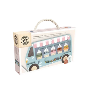 Speedy Monkey, Ice Cream Magnetic Maze toy packaging showcasing colorful ice cream cones and magnetic maze fun.
