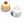 Speedy Monkey, Pull-Back Cake - Two adorable pull-back cupcake toys, one with sprinkles and the other with a cherry.