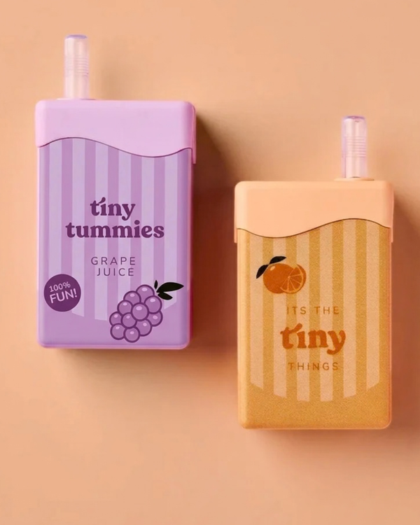 PRE-ORDER Tiny Harlow, Tiny Harlow Grape & Orange Juice Box Duo Pack  **DUE EARLY OCT**
