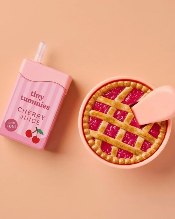PRE-ORDER Tiny Harlow, Tiny Tummies Cherry Pie Bowl & Cherry Juice Box Set **DUE EARLY OCT**