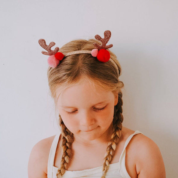 Rockahula, Jolly Pom Pom Reindeer Ears Headband