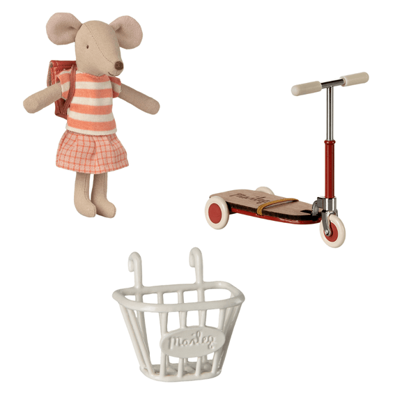 Maileg Big Sister Mouse Scooter Starter Set