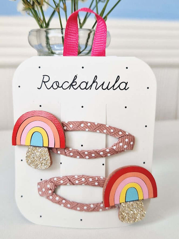 Rockahula, Rainbow Toadstool Clips