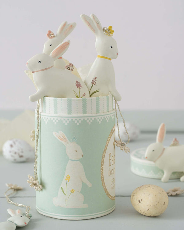 Maileg, Easter Bunny Ornaments, 5 pcs.