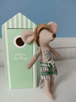 Maileg, Beach Dad in Cabin De Plage