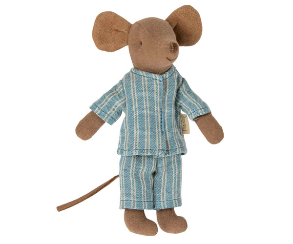Maileg, Big Brother Mouse w Matchbox in Nightwear