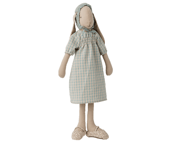 Maileg, Bluebell Size 3 Bunny in Blue Dress and Bonnet