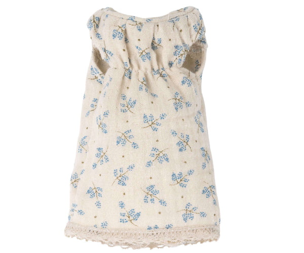 Maileg, Size 1 Blue Floral Dress