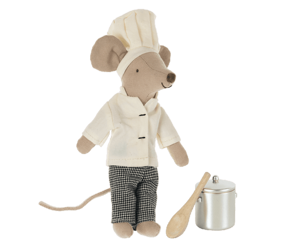 Maileg, Chef Mouse w. Soup Pot and Spoon **MOUSE of the MONTH**