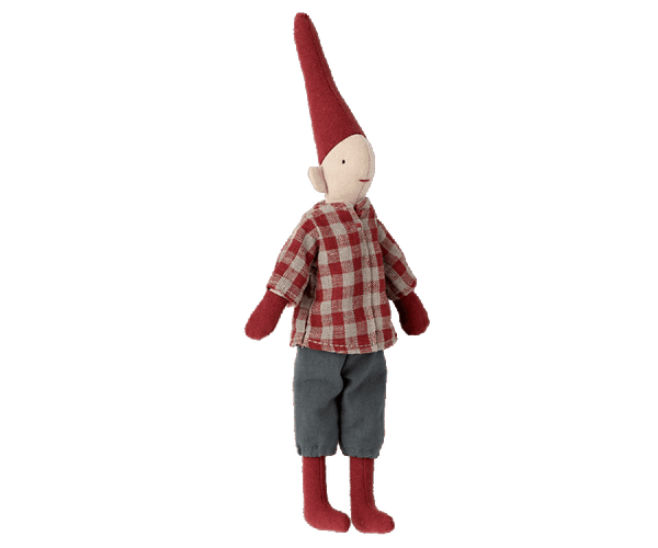 Maileg, Climbing Pixy - Boy in Red Top