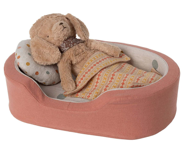 Maileg, Dog Basket - Coral