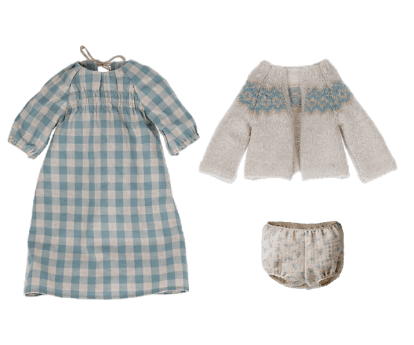 Maileg, Mabel Size 4 Bunny in Blue Dress