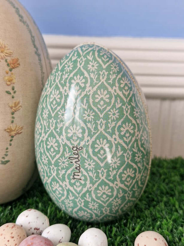 Maileg, Easter Egg Metal Set of Two Eggs (Green)