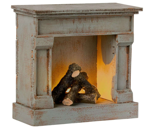 Maileg, Fireplace - Vintage Blue