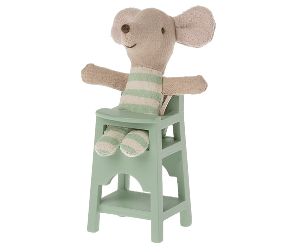 Maileg, High Chair, Mouse - Mint