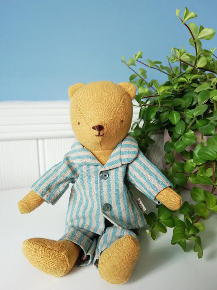 Maileg, Teddy Junior Pyjama's (Blue Stripe)