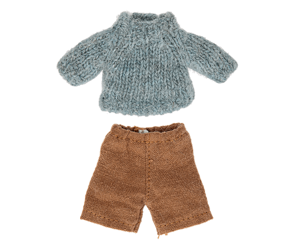 Maileg, Knitted Sweater and Pants for Big Brother