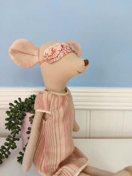 Maileg, Medium Mouse Girl in Nightgown