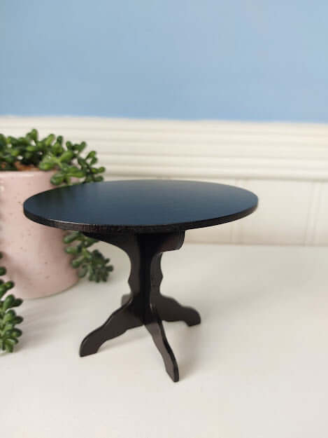 Maileg, Miniature Coffee Table (Anthracite) Size 1 Rabbit/Teddy Family