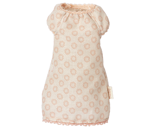Maileg, Nightgown Pink Floral (Size 1)