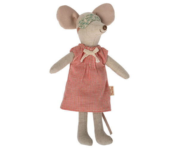 Maileg, Red Nightgown for Mum Mouse