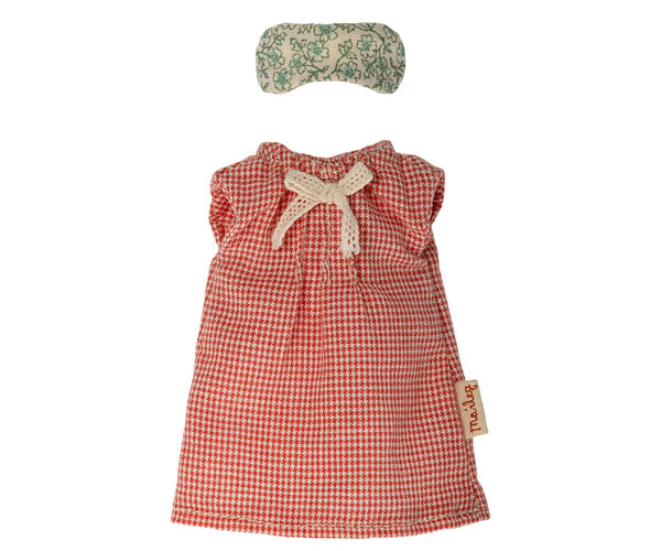 Maileg, Red Nightgown for Mum Mouse