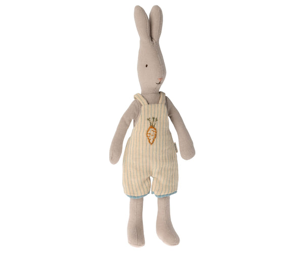 Maileg, Rabbit Size 1 in Carrot Overalls