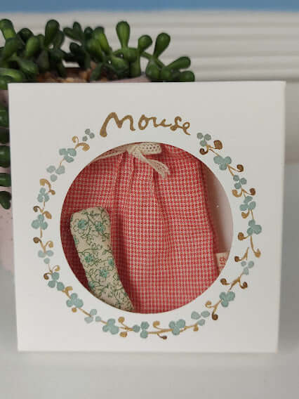 Maileg, Red Nightgown for Mum Mouse