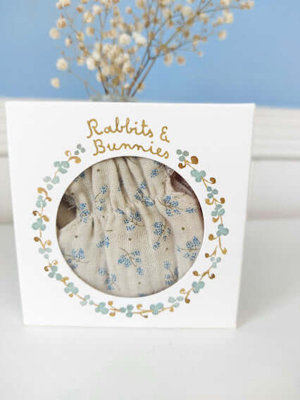 Maileg, Size 1 Blue Floral Dress