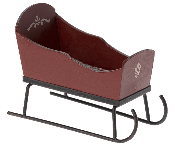 Maileg, Sleigh, Mouse - Red