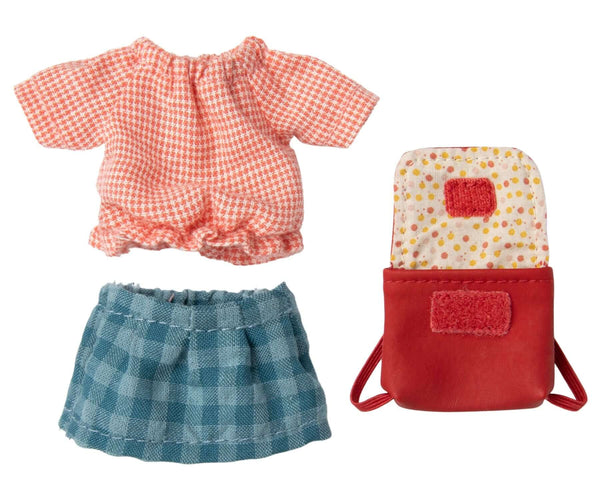 Maileg, Clothes & Bag, Big Sister Mouse - Red
