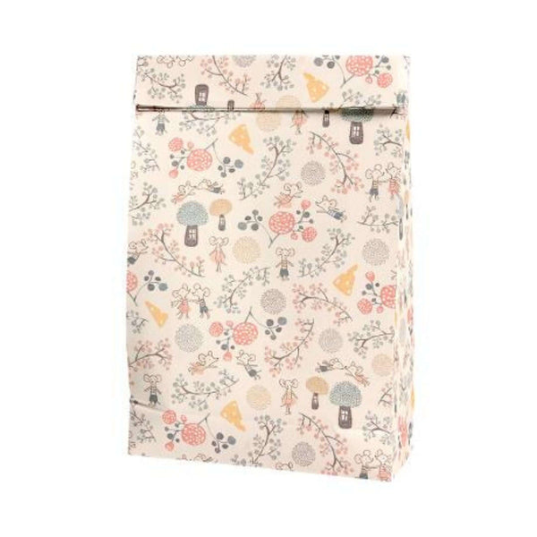 Maileg, Gift Bag W Party Mice and Floral Pattern (Medium) Set of x5 Bags