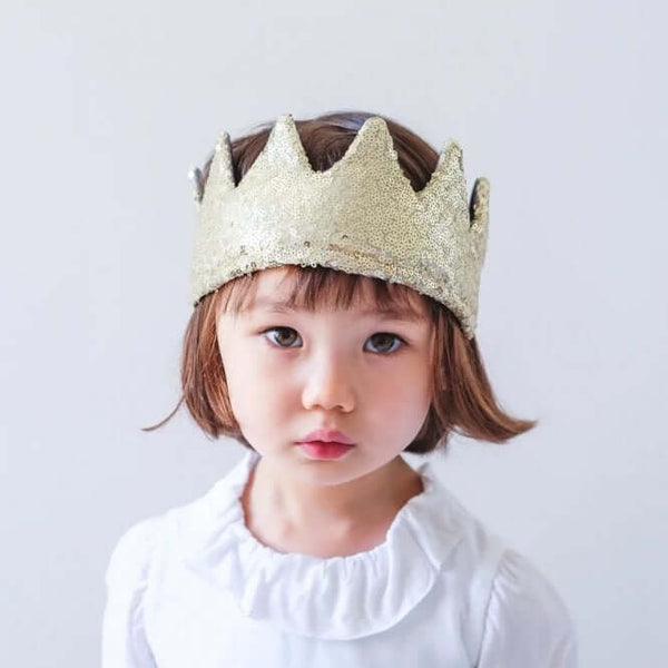 Mimi & Lula, Sequin Crown - Gold