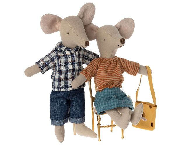Maileg, Dad Mouse in Checked Shirt