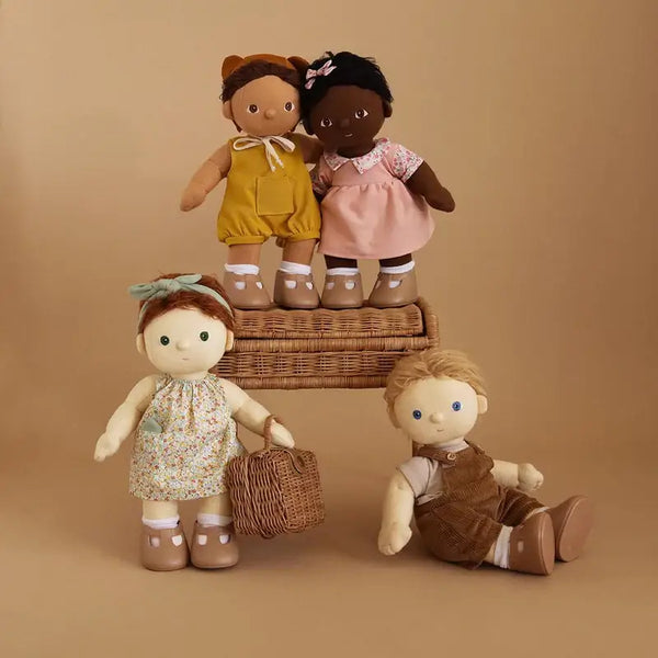 Olli Ella, Dinkum Dolls Mio Romper Set - Natural
