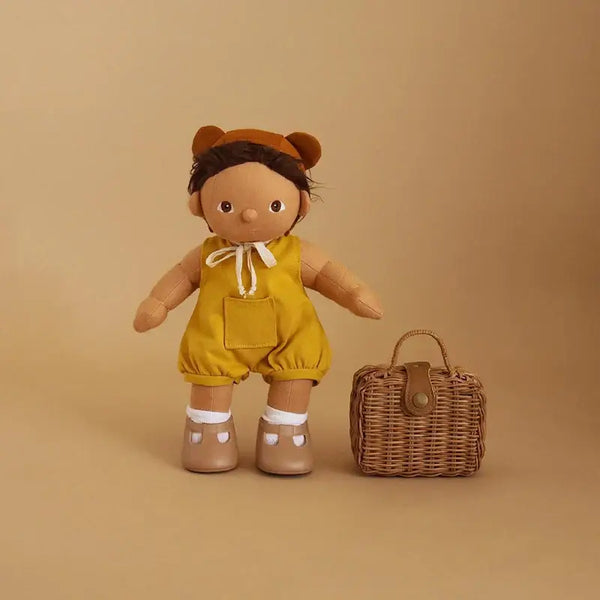 Olli Ella, Dinkum Dolls Mio Romper Set - Natural