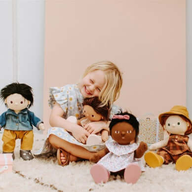 Olli Ella, Doll Travel Togs - Prairie Floral