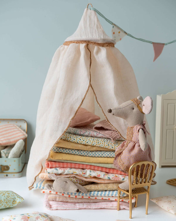 Maileg, Miniature Bed Canopy - Cream