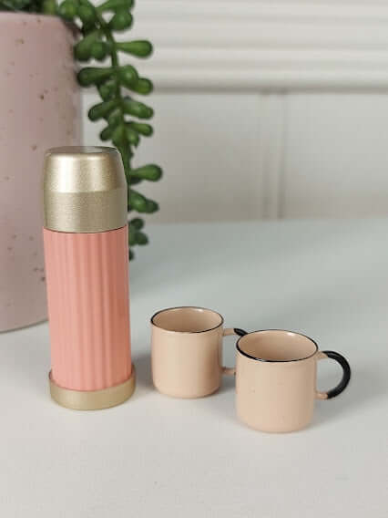 Maileg, Thermos and Cups - Soft Coral