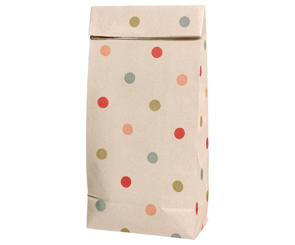 Maileg, Gift Bag W Multi Dots  (Small) Set of x5 Bags